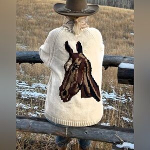 Boutique Western Horse Cardi, Various Sizes NWOT